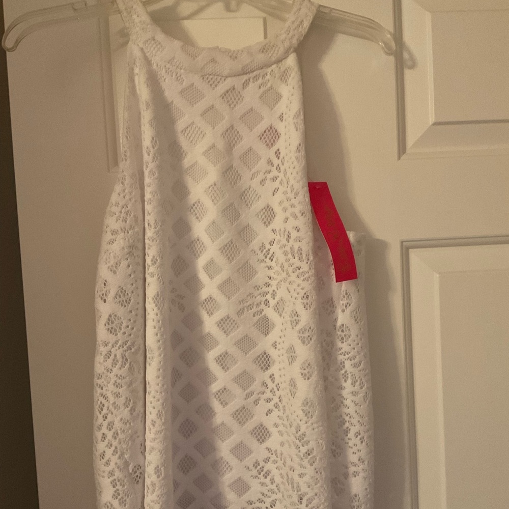 Lily Pulitzer whit lace top